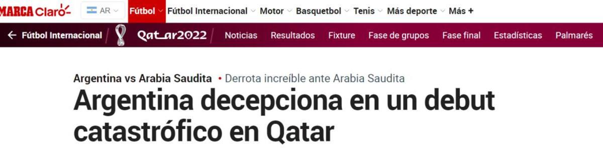 Nota Marca, diario español_Captura de pantalla: www.marca.com