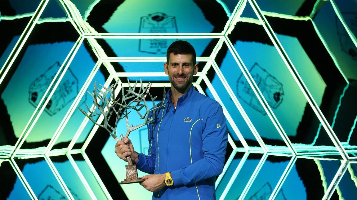 Novak Djokovic campeón del Masters 1000 de París. Foto: Reuters.