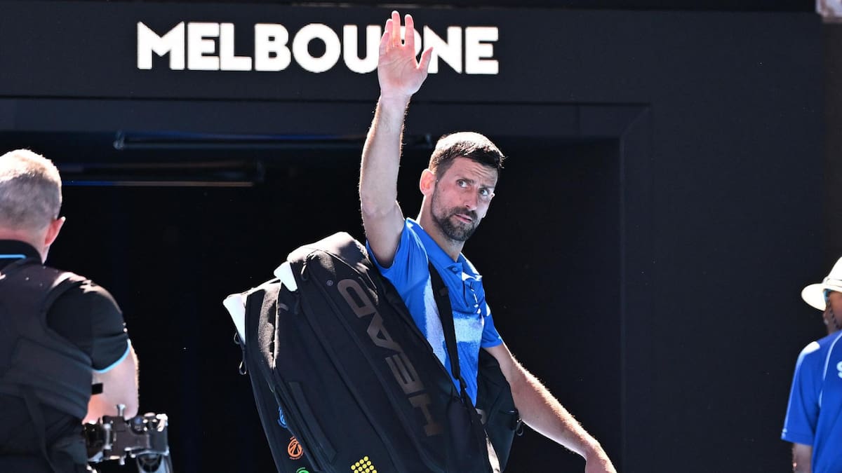 Novak Djokovic ironizó sobre la lesión que lo obligó a abandonar en el Abierto de Australia: "Para todos los 'expertos' en lesiones"