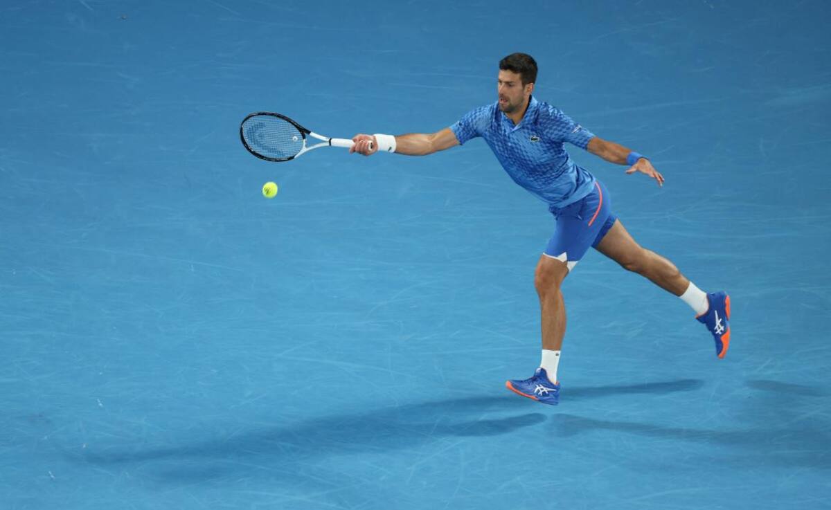 Novak Djokovic en el Abierto de Australia. Foto: REUTERS.