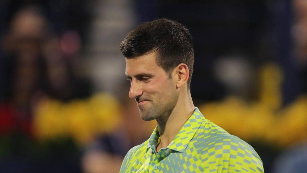 Novak Djokovic en el ATP 500 de Dubai. Foto: REUTERS.