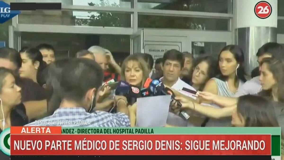 Sergio Denis evoluciona favorablemente: "Consolidó su mejoría"