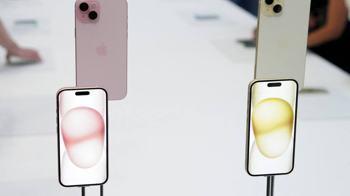 Nuevos modelos de Apple, iPhone15. Foto: Reuters