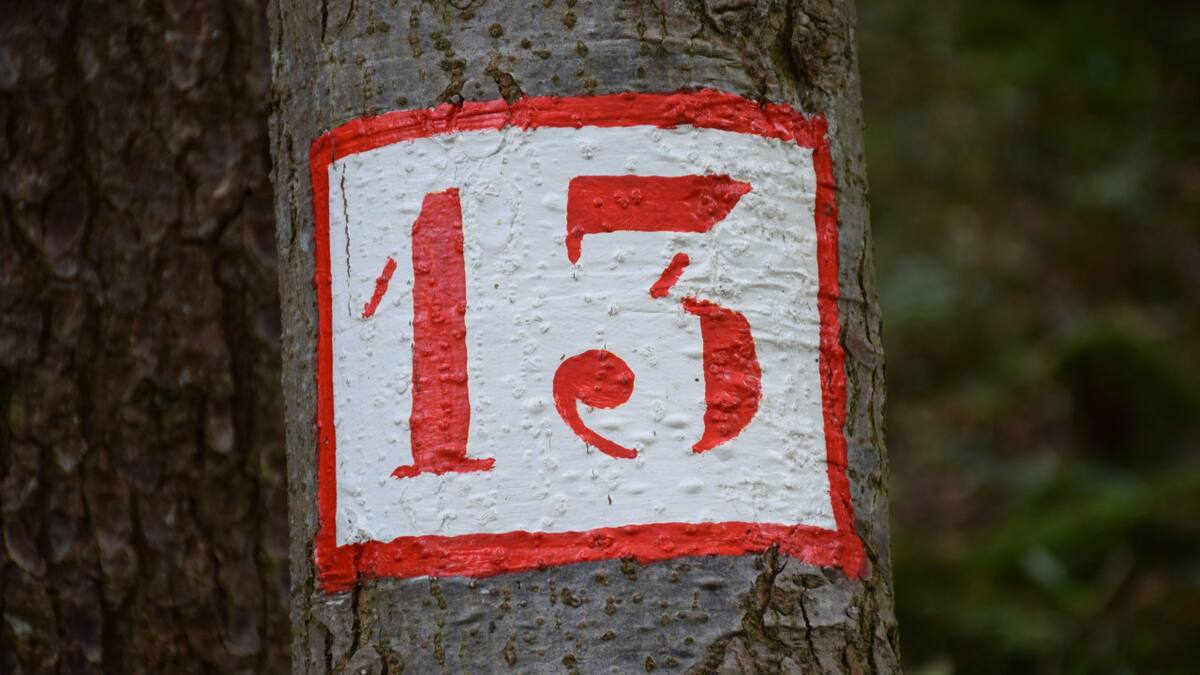 Número 13, martes 13. Foto: Unsplash.