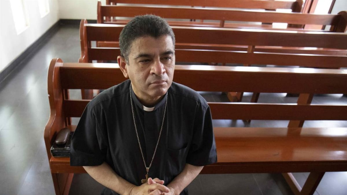 Obispo de Nicaragua Rolando Álvarez. Foto: EFE.