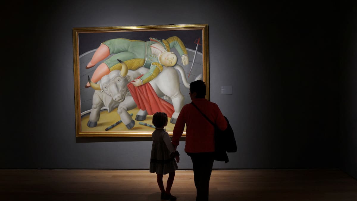 Obra de Botero en el Museo de Bellas Artes en Bilbao. Foto: Reuters