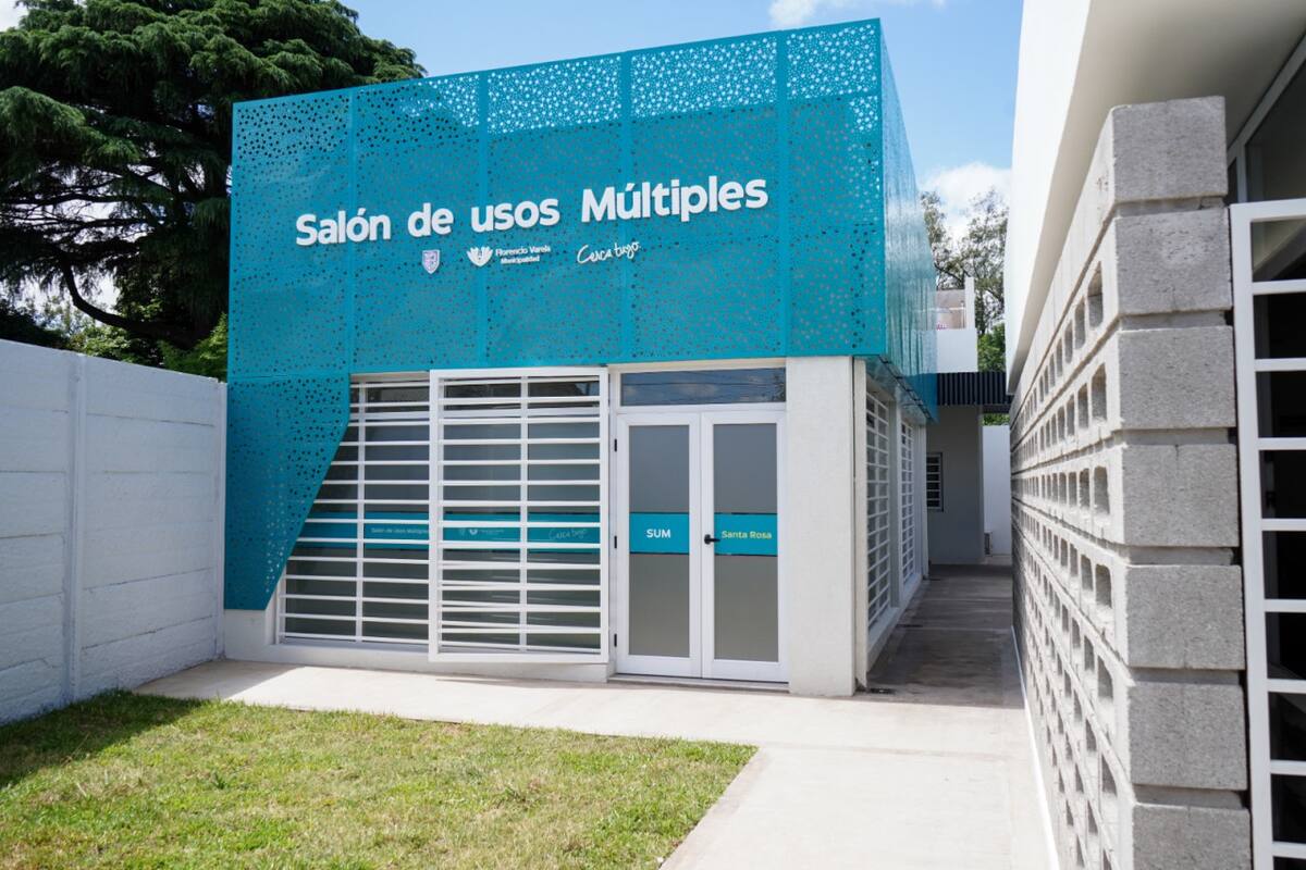 Obras en el Centro de Salud de Santa Rosa en Florencio Varea. Foto: Prensa.