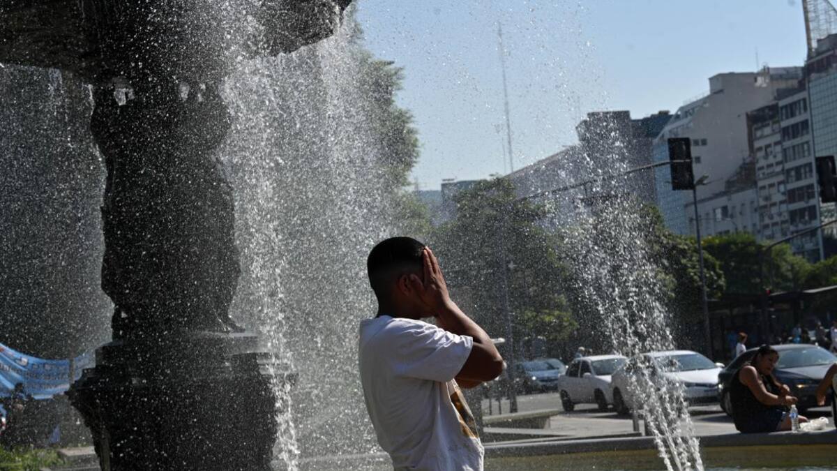 Ola de calor, Ciudad de Buenos Aires. Foto: Télam