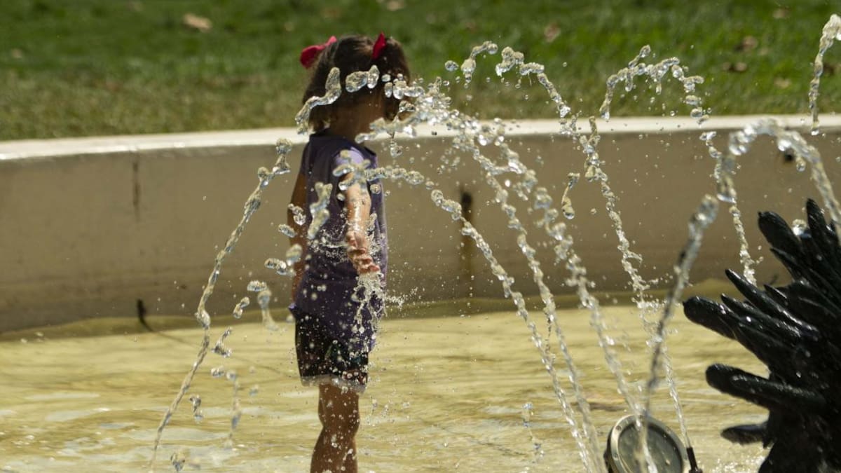Ola de calor en Buenos Aires. Foto: Télam