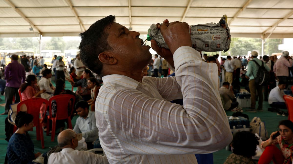 Ola de calor en India. Foto: Reuters.