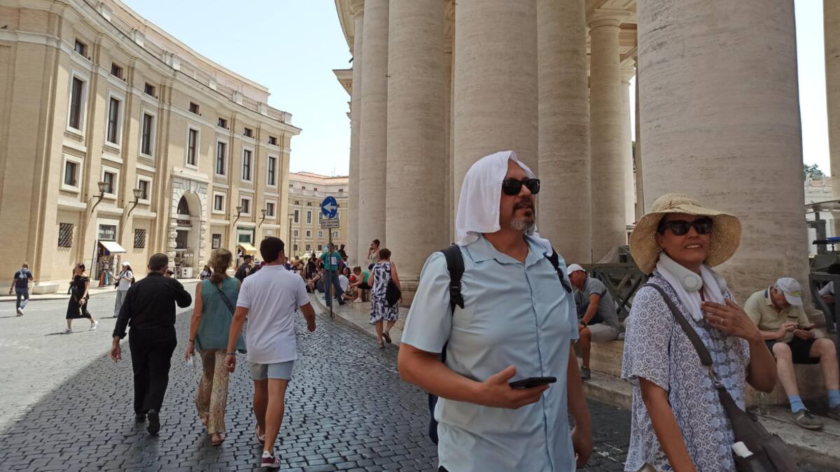 Ola de calor en Italia. Foto: EFE