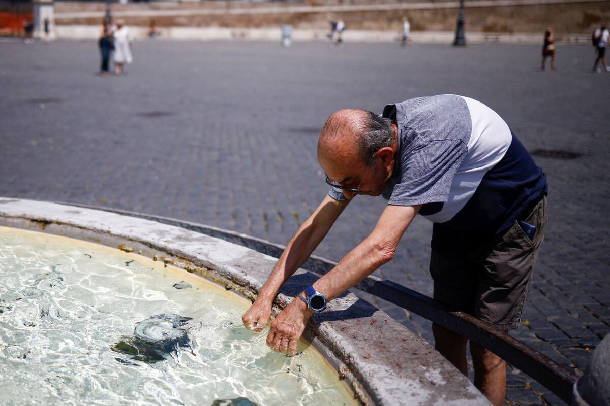 Ola de calor en Italia. Foto: Reuters