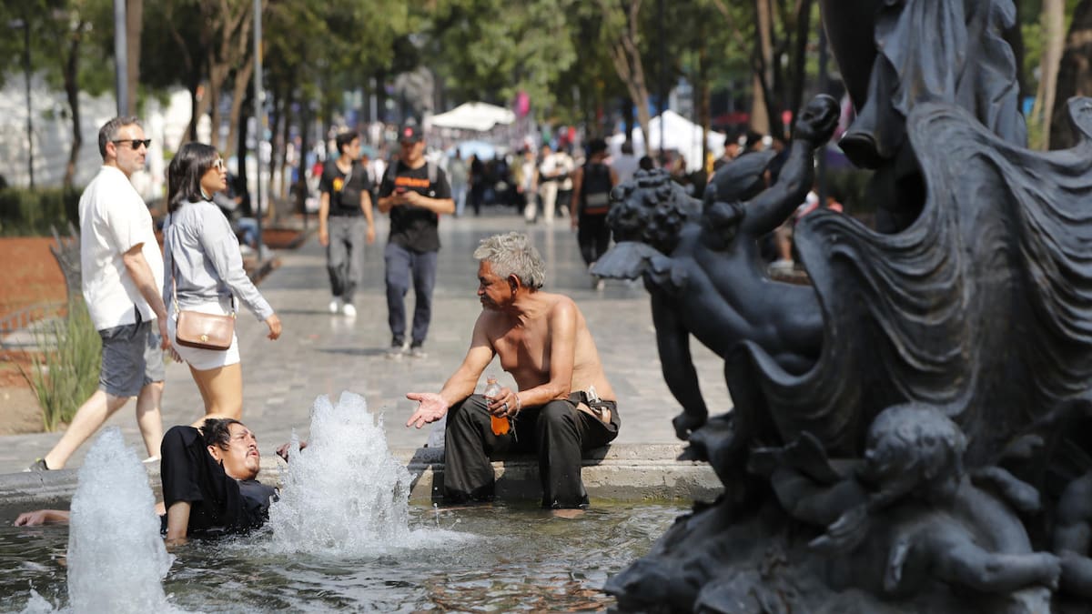 Ola de calor en México. Foto: EFE