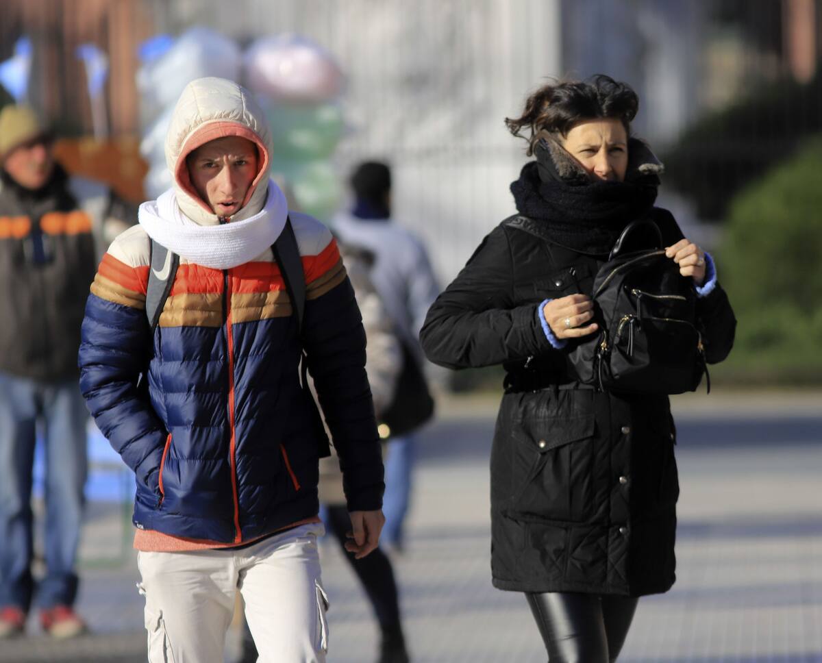 Ola de frío en Argentina, invierno. Foto: NA.