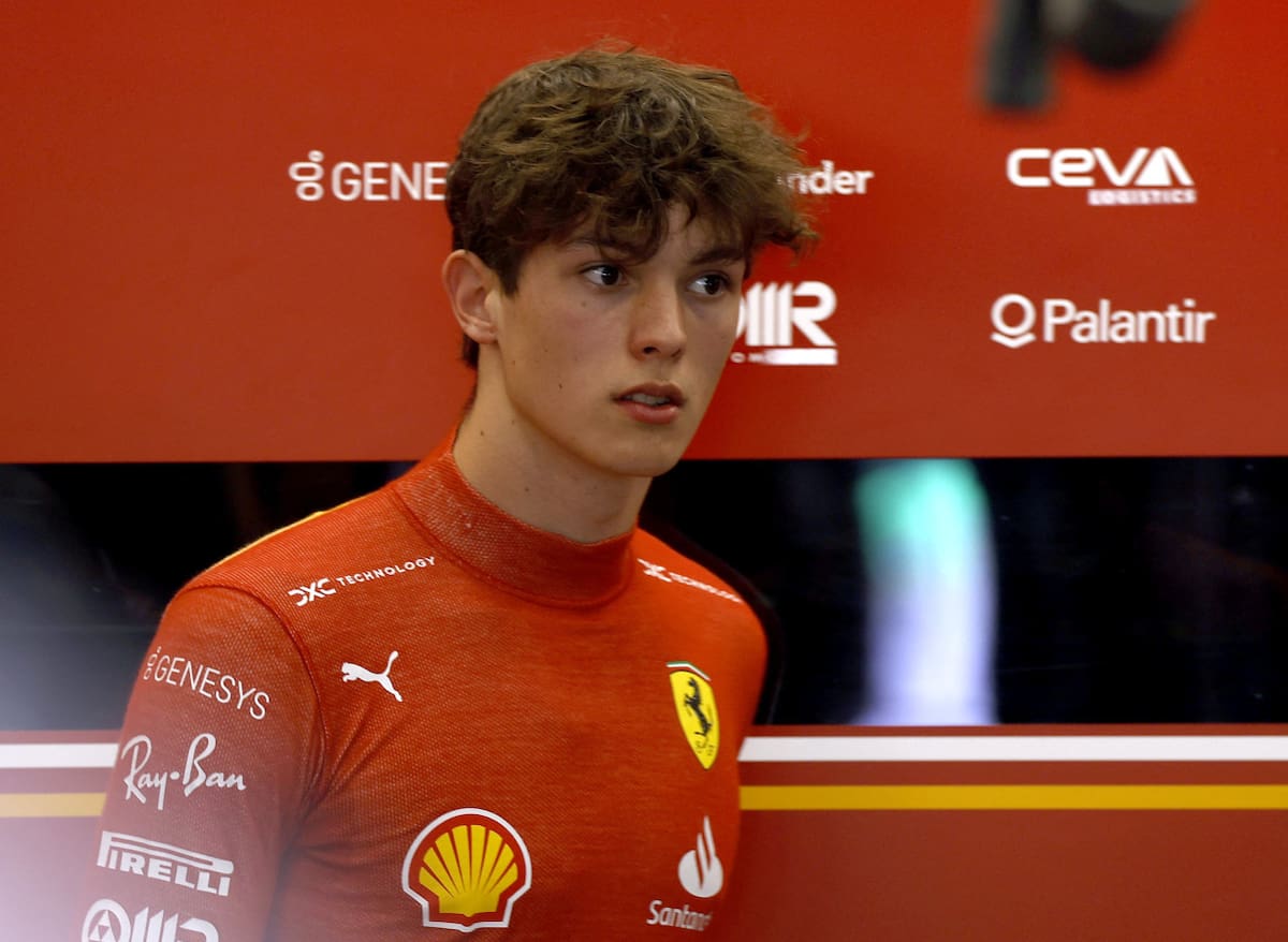 Oliver Bearman, piloto de Ferrari. Foto: REUTERS.