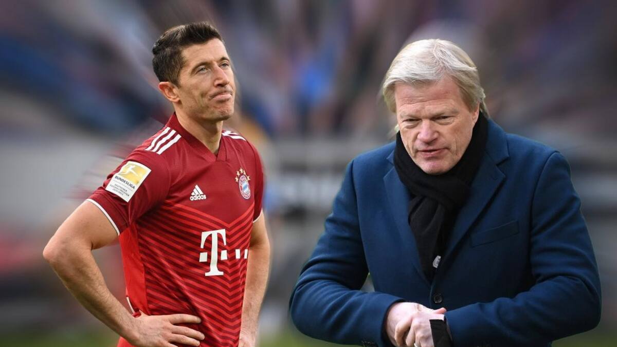 Oliver Kahn y Robert Lewandowski, Bayern Munich, fútbol alemán. Reuters.