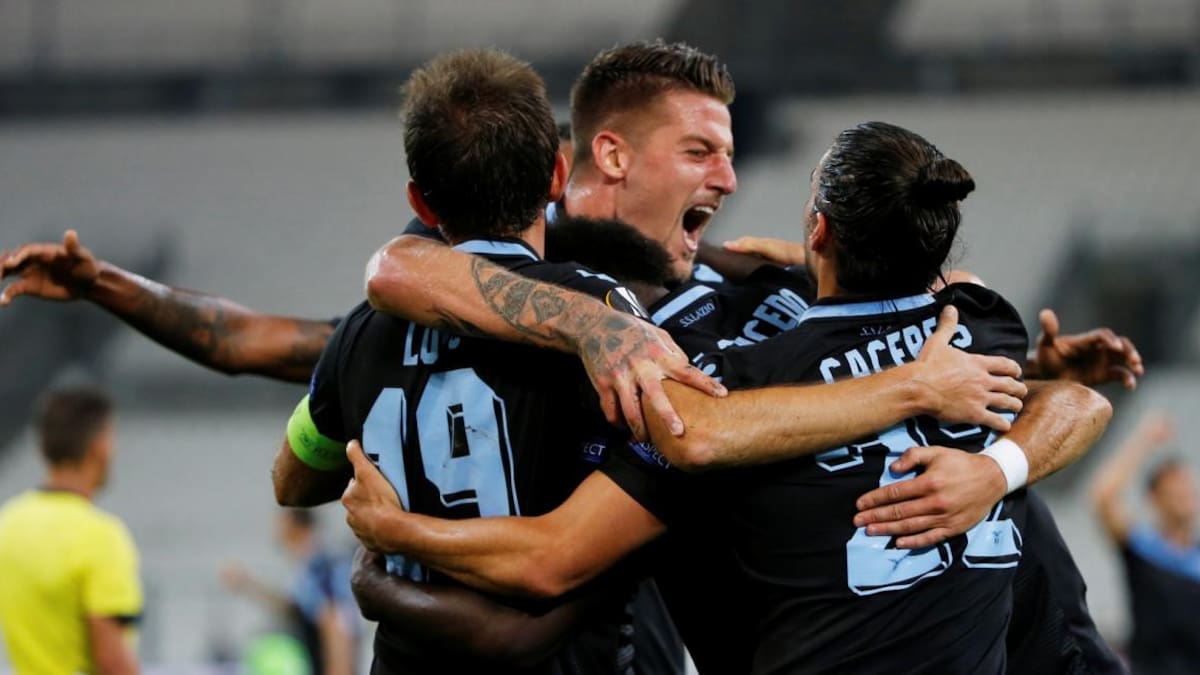Olympique de Marsella vs. Lazio, Europa League, fútbol, deportes, Reuters