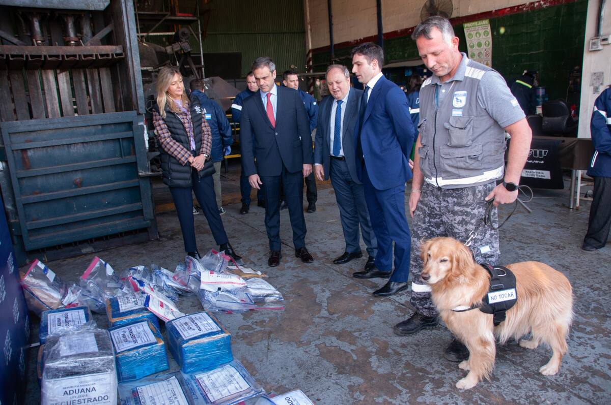 Operativo Aduana en Ezeiza. Foto: prensa