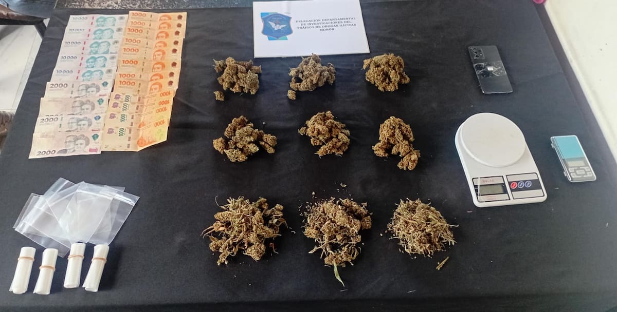 Operativo contra el narcotráfico en Morón.