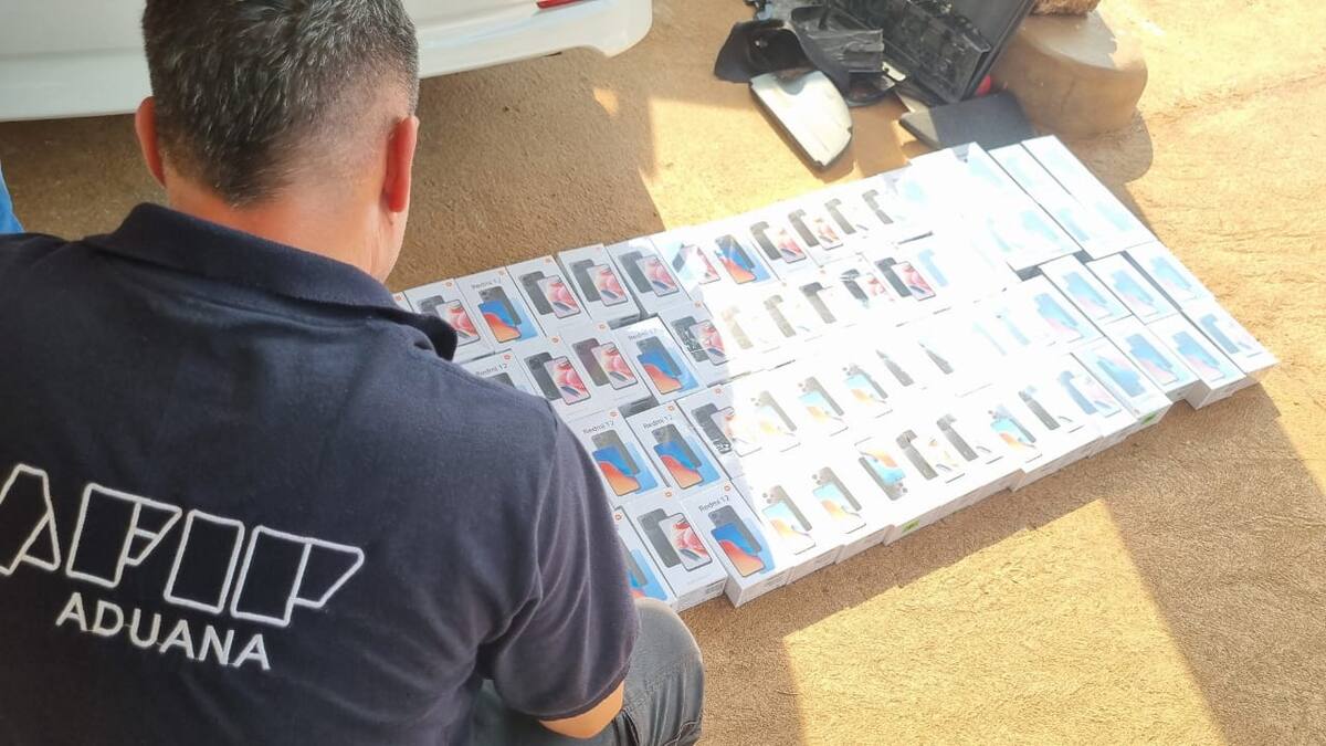 Operativo de Aduana en la Triple Frontera. Foto: Aduana.