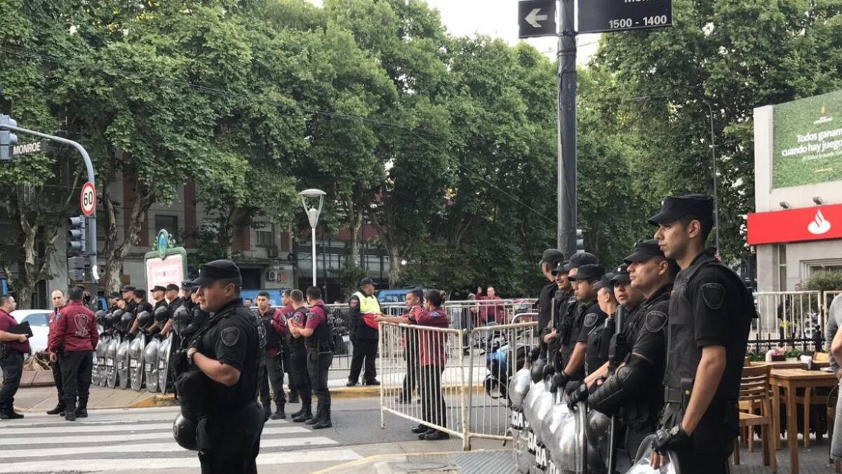 Operativo en el Monumental para el Superclásico