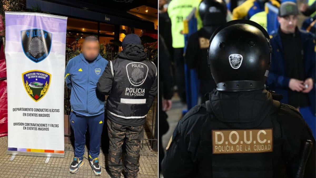En la previa del partido de Boca, detuvieron a un hombre prófugo de la Justicia acusado de abuso sexual