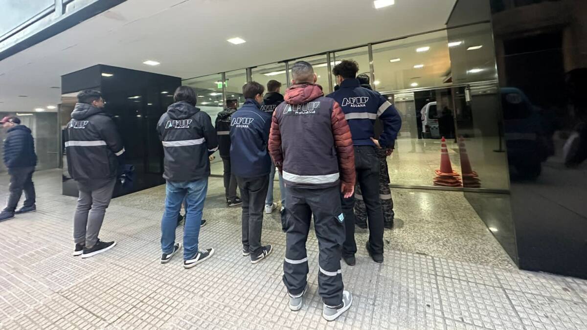 Operativo en la City porteña. Foto: Aduana/AFIP.