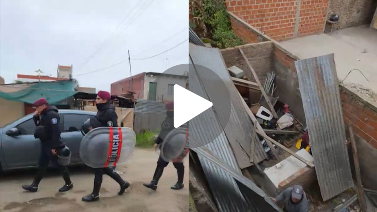 Operativo en Lanús: demolieron un búnker narco en el barrio Acuba