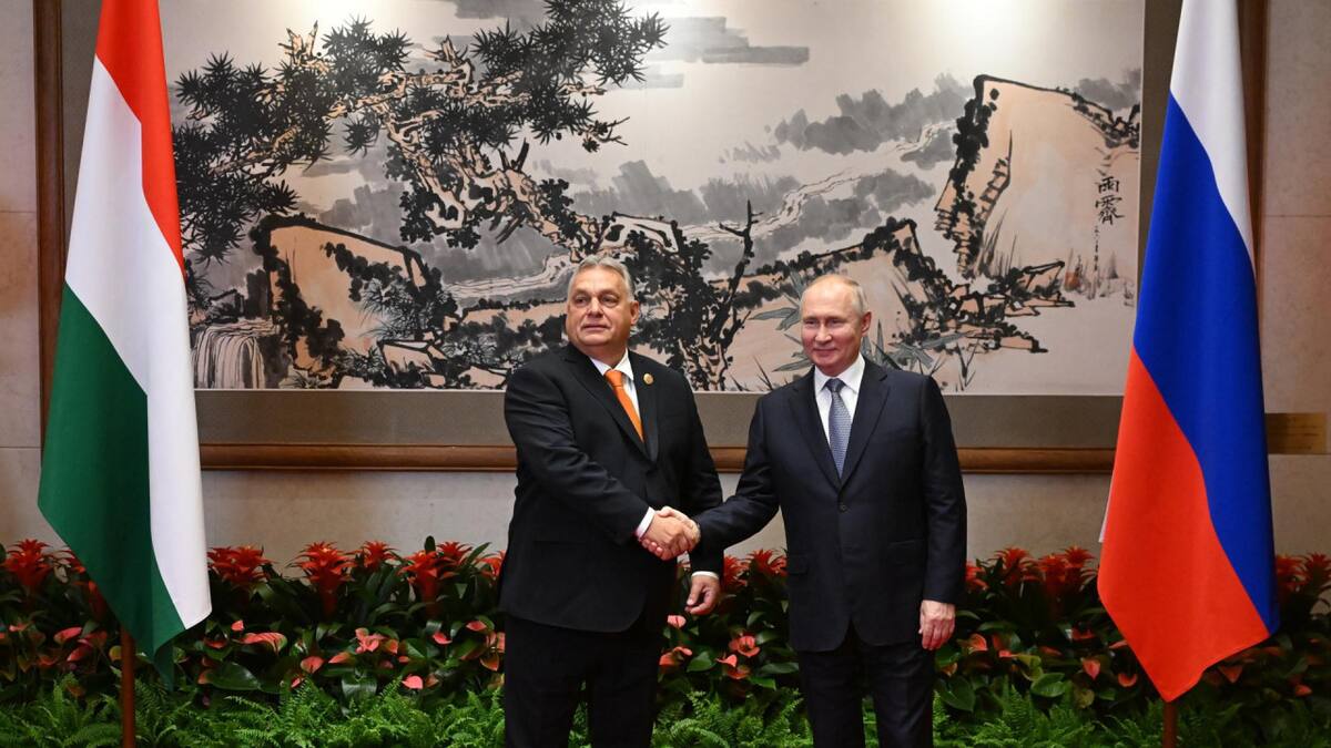 Orban, primer ministro húngaro y Putin, presidente de Rusia. Foto: archivo EFE.