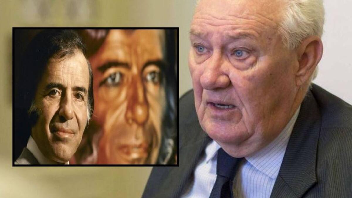 Oscar Lamberto y Carlos Menem