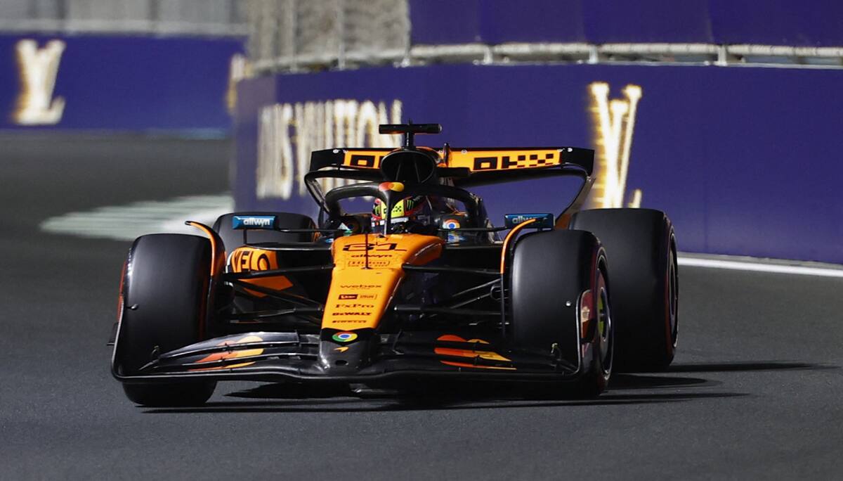 Oscar Piastri de McLaren en el Gran Premio de Arabia Saudita 2025. Foto: REUTERS/Rula Rouhana.