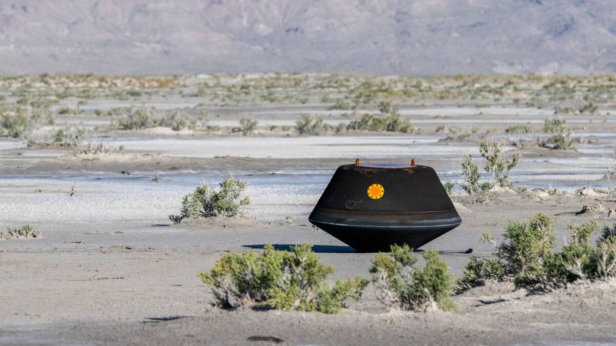 OSIRIS-REx la capsula de la NASA que llegó a Bennu. Foto: Reuters