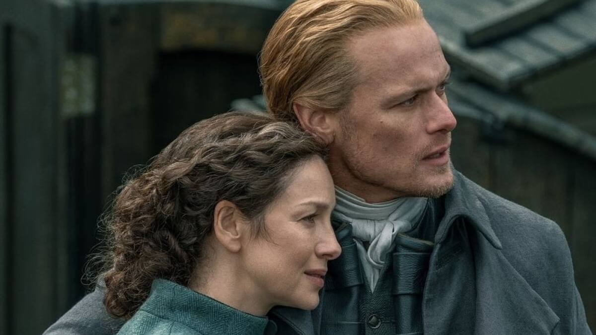 Outlander, Sam Heughan y Caitriona Balfe. Foto: Instagram /outlander_starz.
