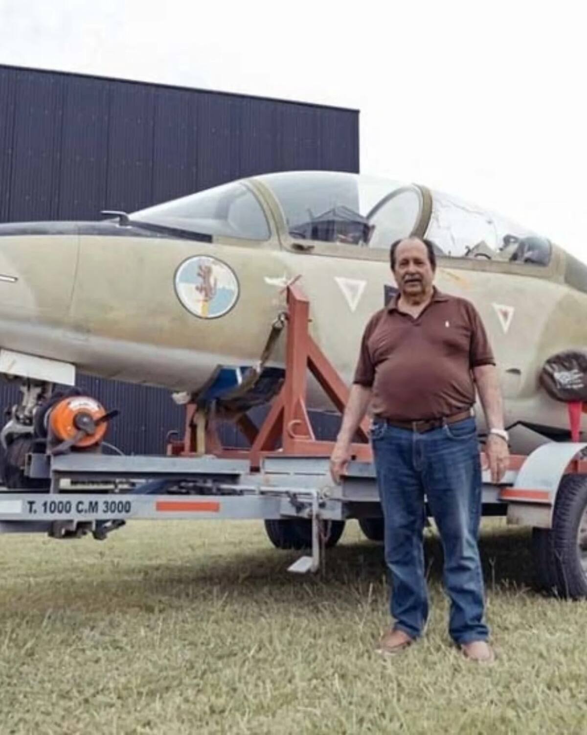 Owen Crippa tras recuperar su avión