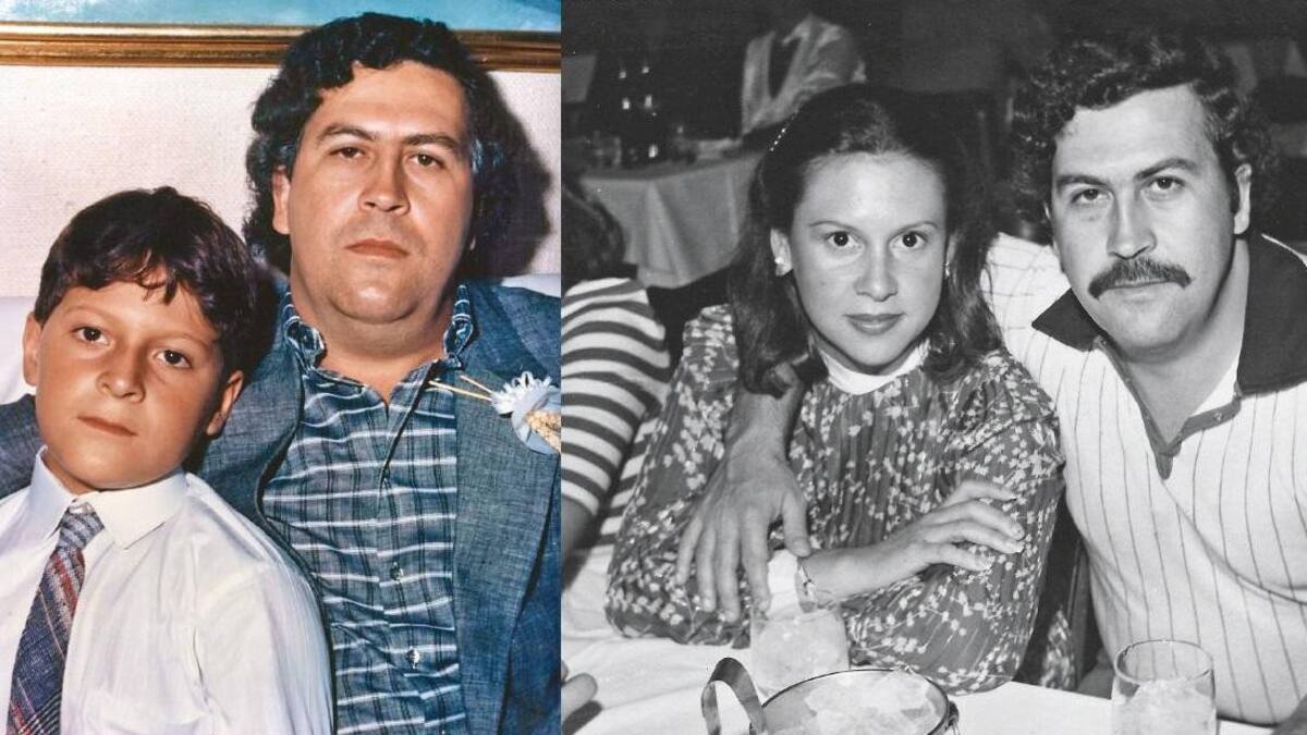 Pablo Escobar, Isabel Santos y Sebastián Marroquín