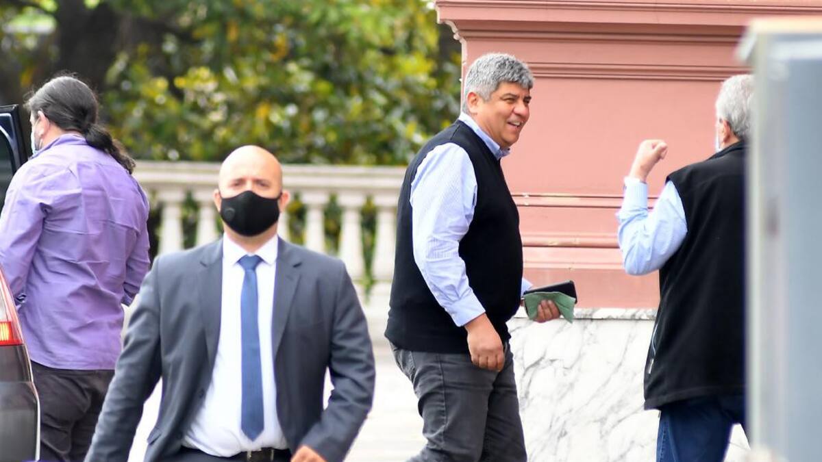 Pablo Moyano en Casa de Gobierno, NA