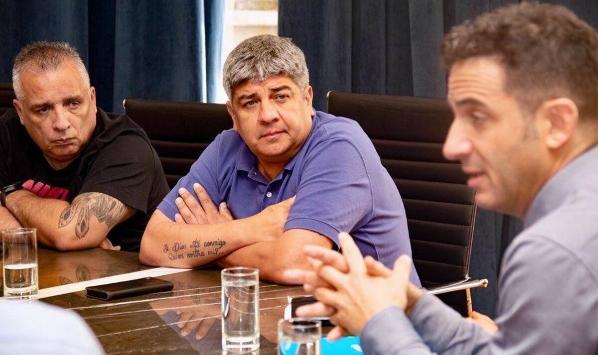 Pablo Moyano y Matías Tombolini. Foto: Twitter @cgt_camioneros.