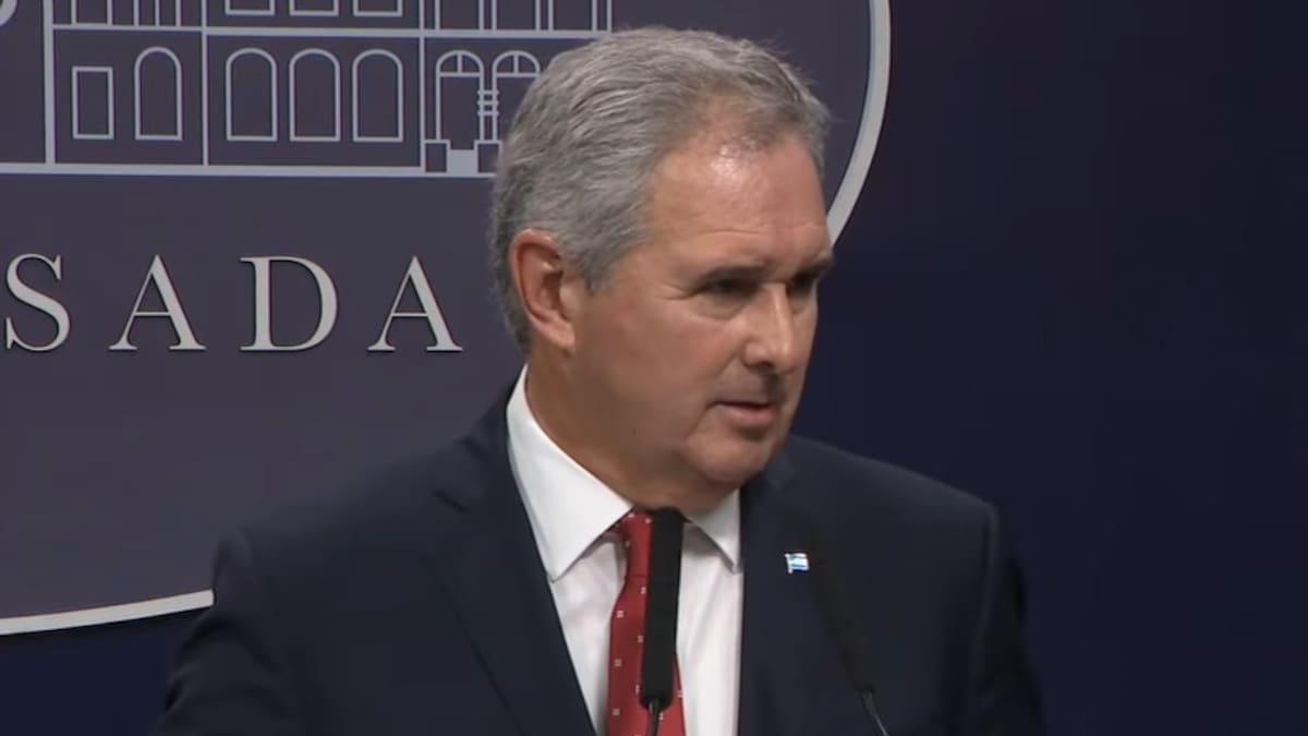 Conferencia de prensa del canciller de la Nación.