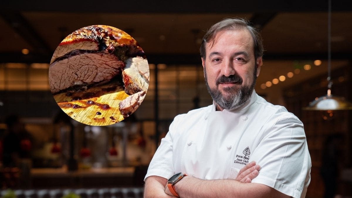 Juan Gaffuri, chef de 49 años del Four Seasons, sobre el vacío: “Me gusta a punto y lo salo con sal entrefina o marina”