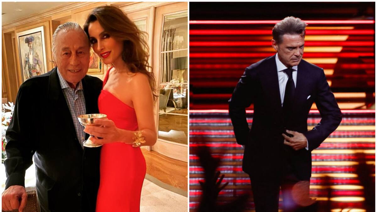 Paloma Cuevas junto a su padre y Luis Miguel. Fotos: Instagram - Reuters.