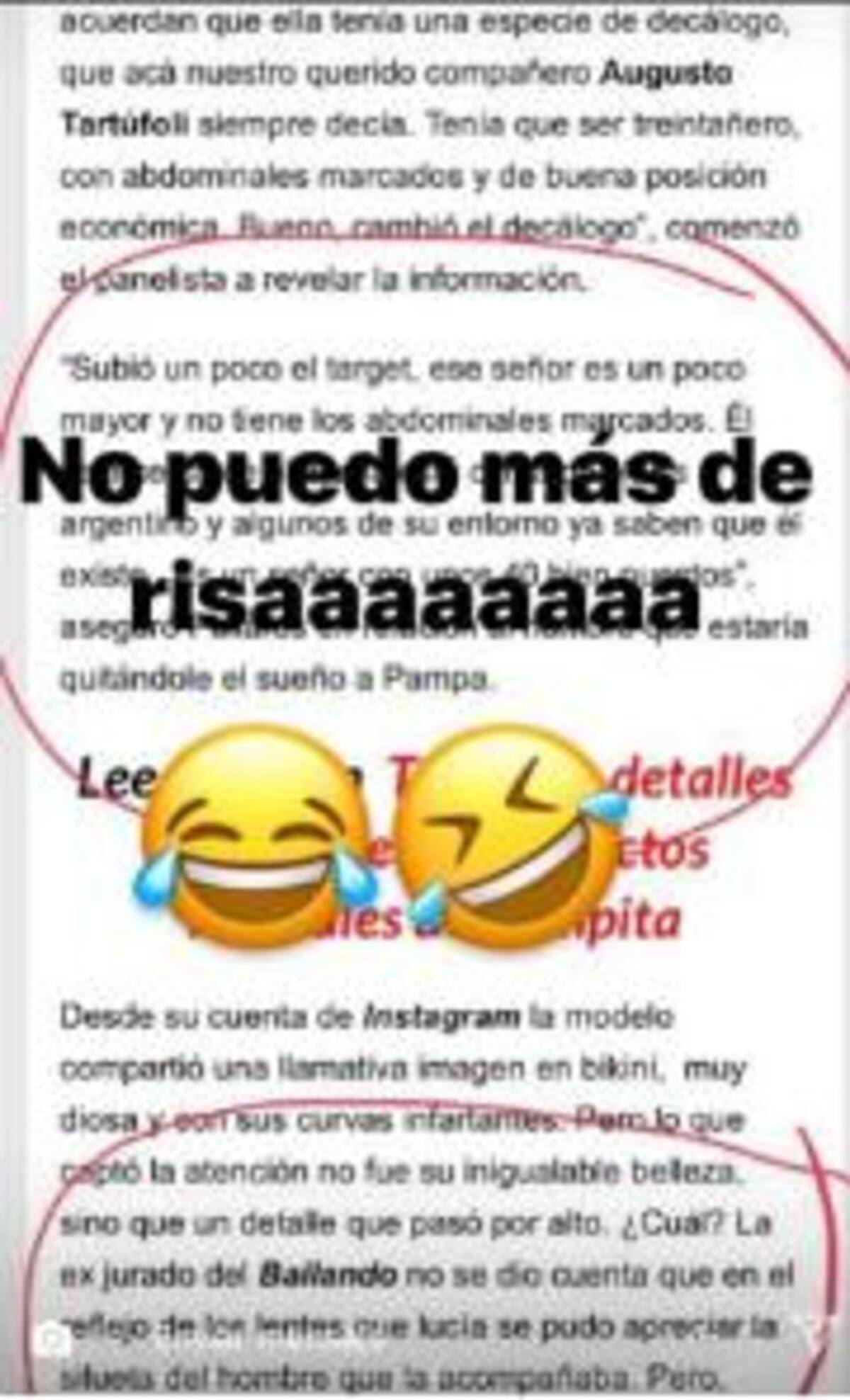 Pampita - rumores romance