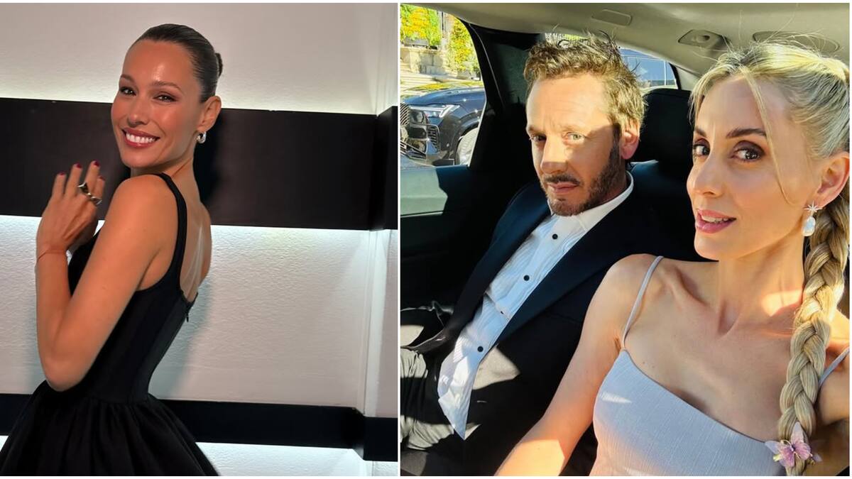 Pampita, Anita Espasandin y Benjamín Vicuña.