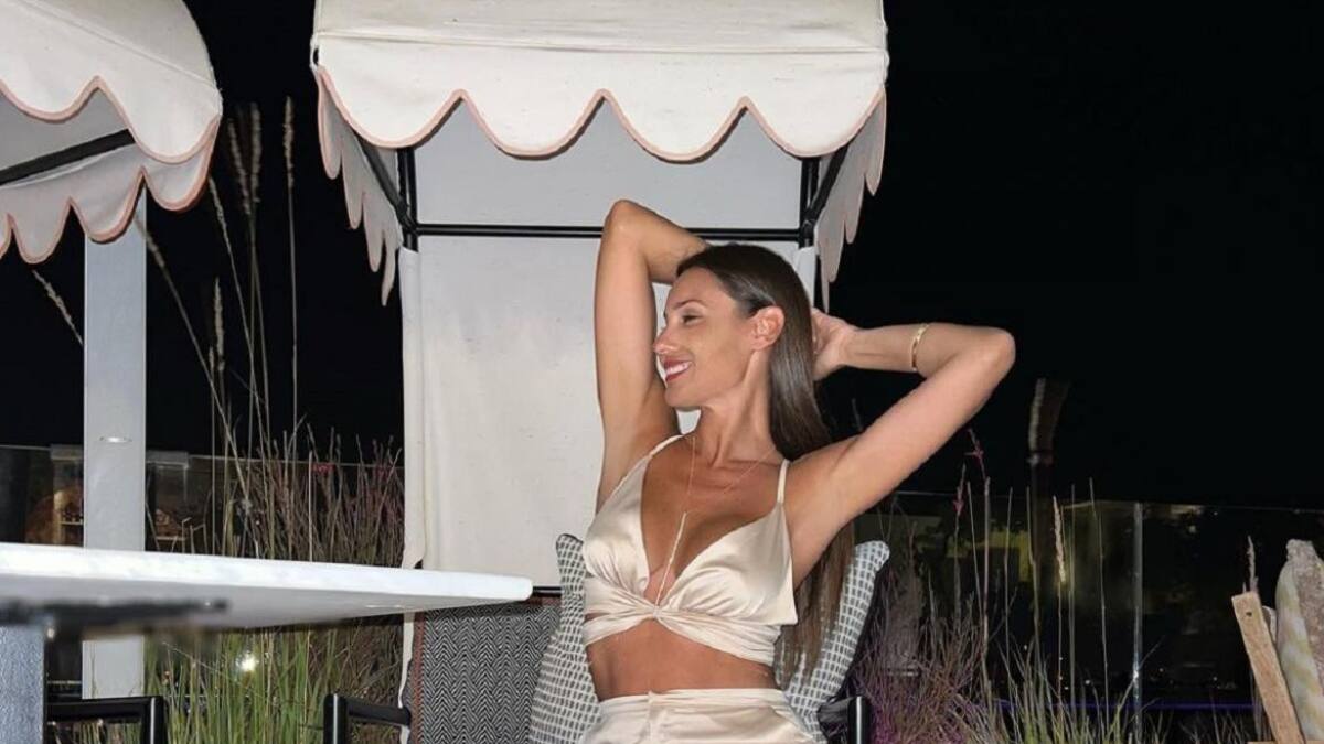 Pampita en Ibiza. Foto: Instagram