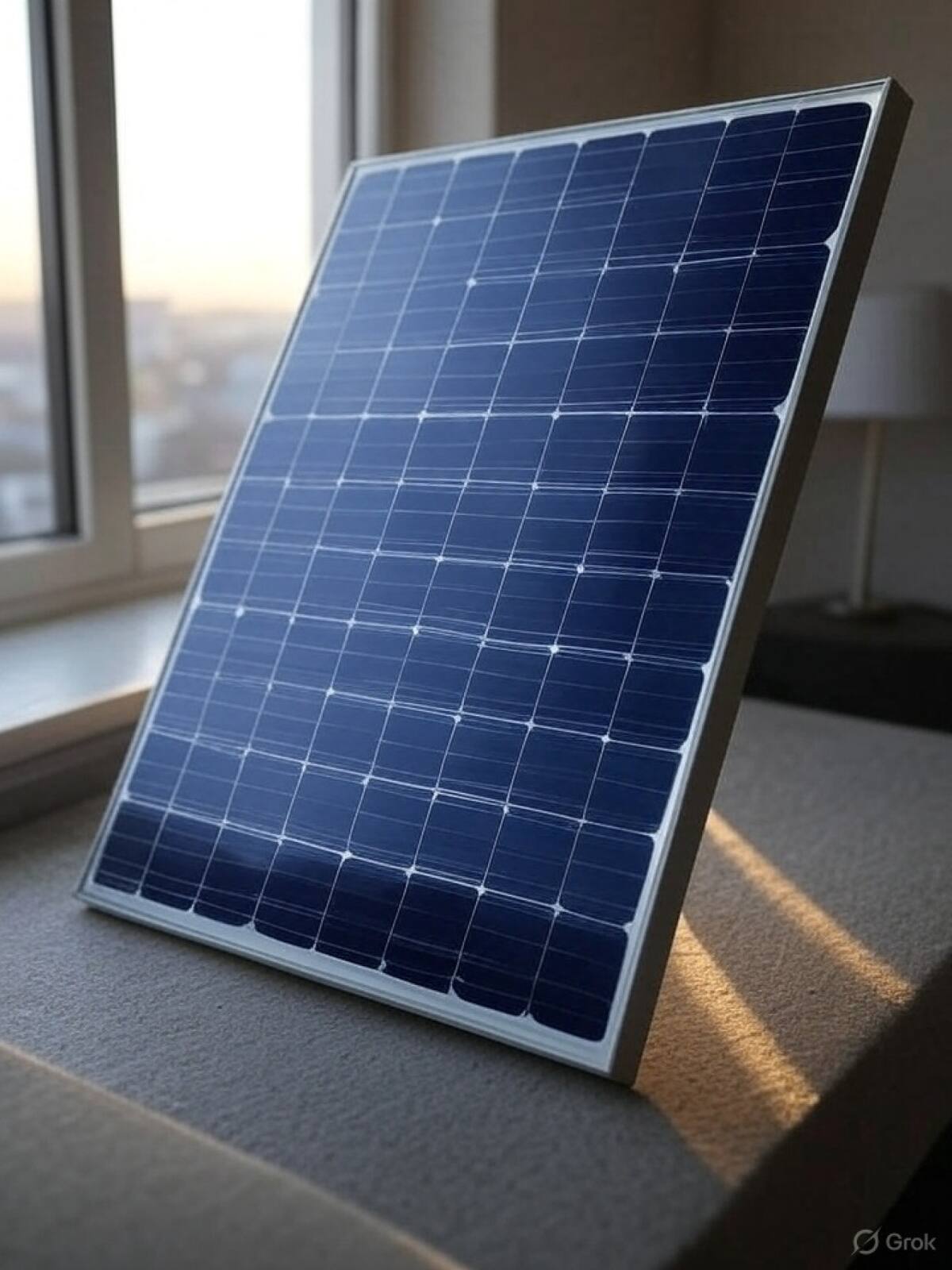 Panel solar radiante. Foto: Grok.