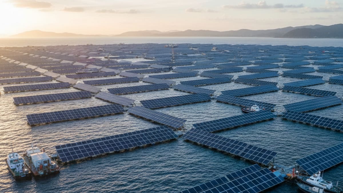 China patea el tablero de las energías renovables: cuenta con la mayor planta solar flotante del mundo, que tiene el tamaño de una ciudad