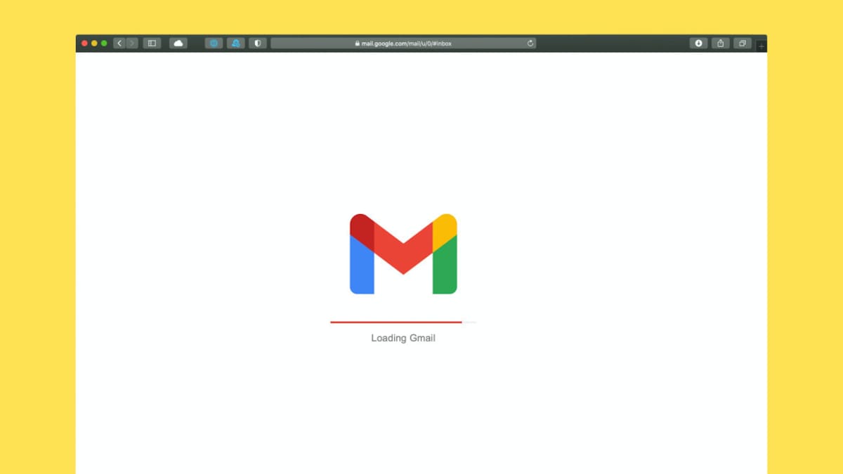 Pantalla de carga de Gmail. Foto: Unsplash.