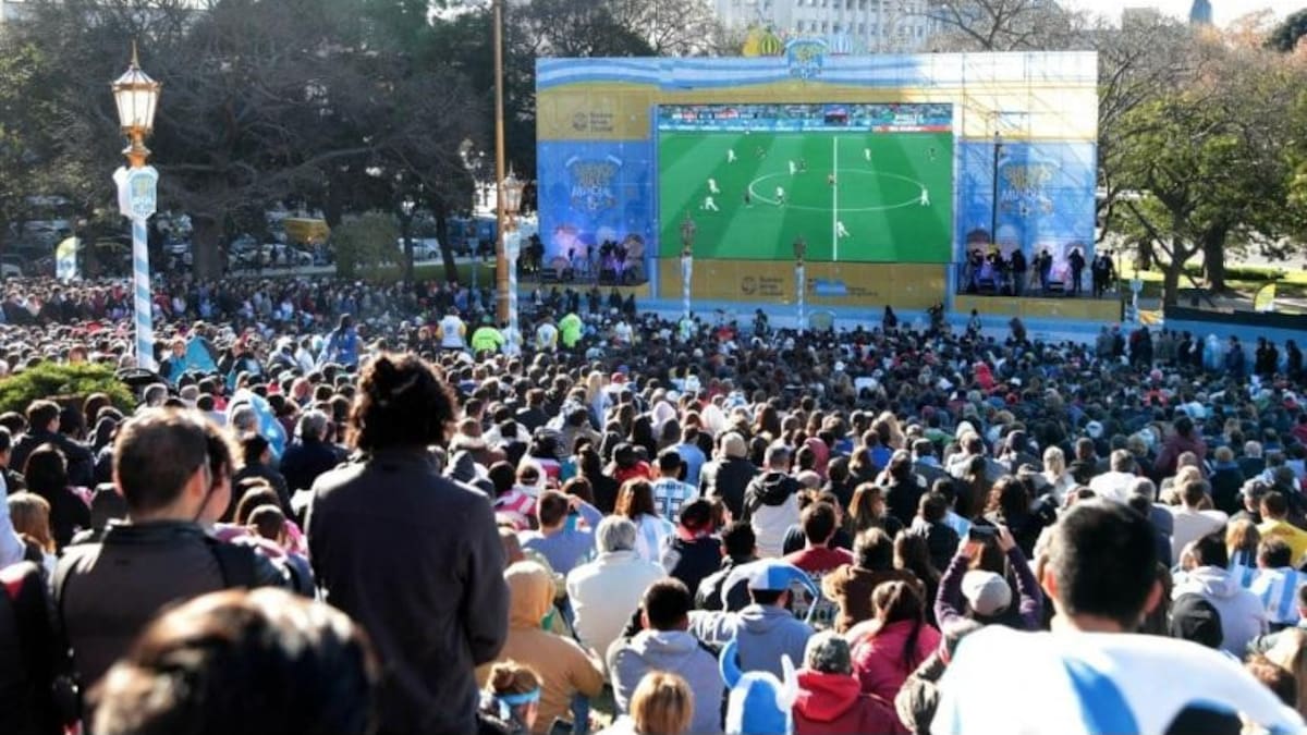 El Mundial en la Ciudad: dónde ver gratis los partidos de la Selección argentina en pantalla gigante