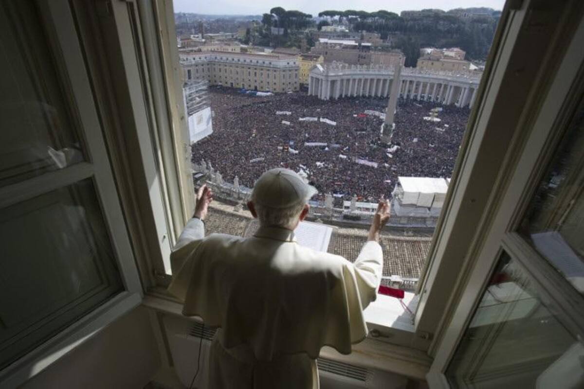 Papa Benedicto XVI la última vez que se dirigió al público_Reuters