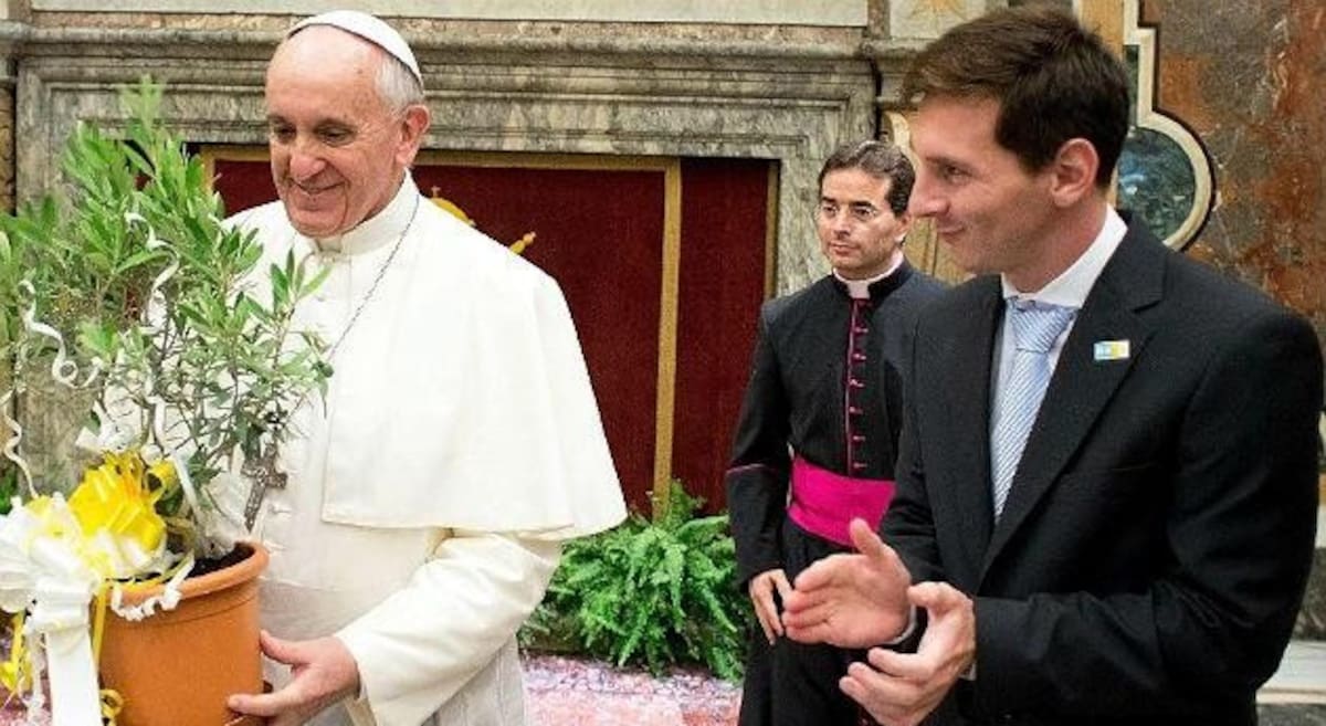 Papa Francisco, Messi, Foto: Vatican News/ACI prensa