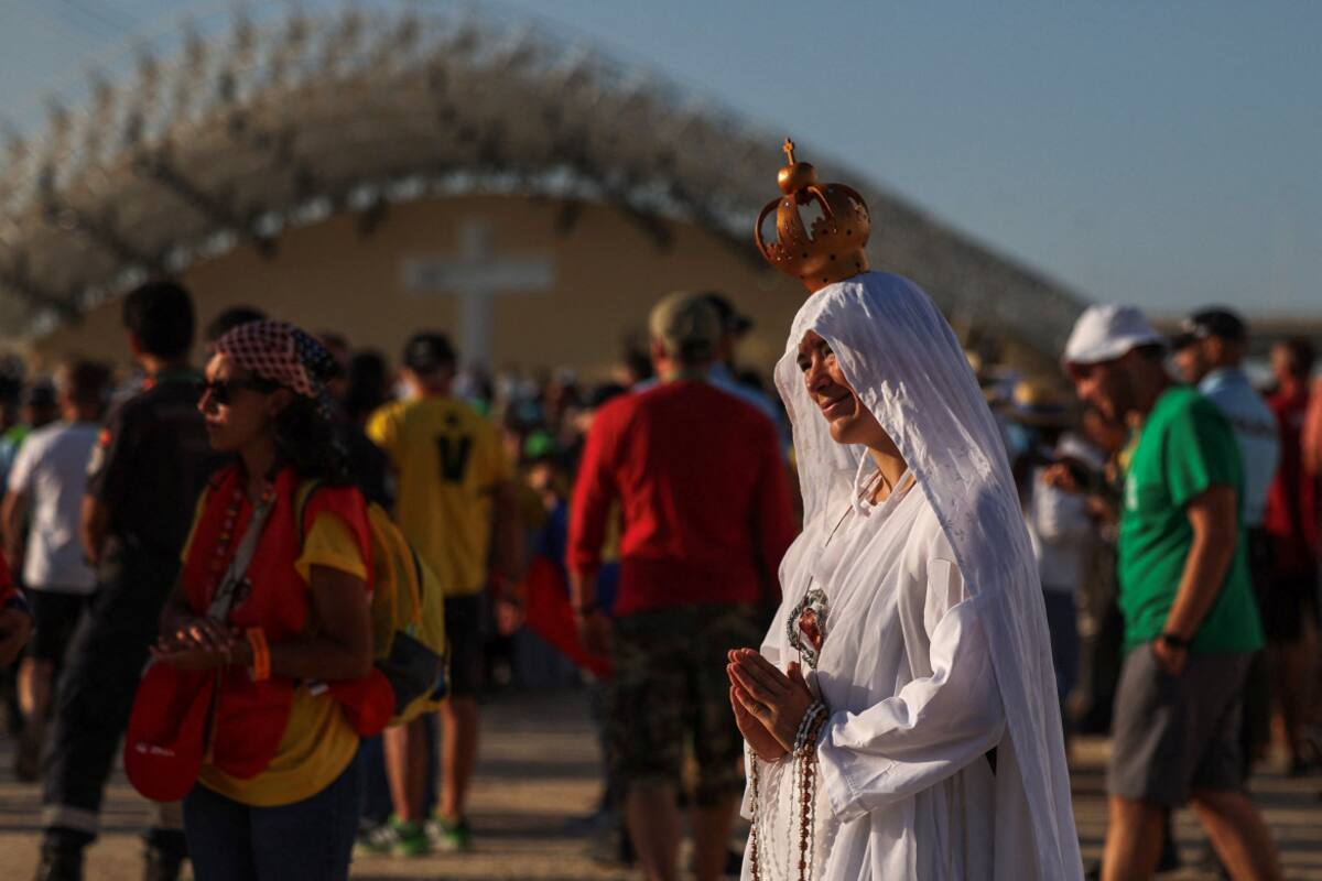 Papa Francisco, misa en Lisboa en la JMJ. Foto: Reuters.